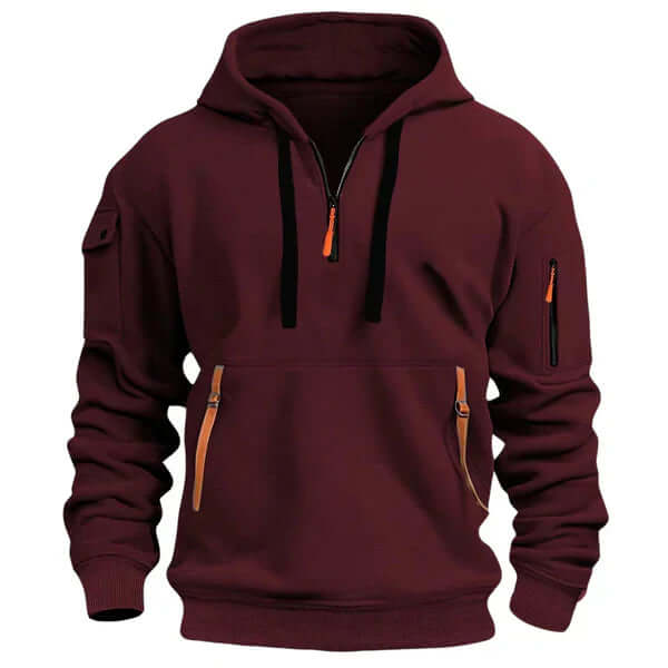 Blød og stilren hoodie med struktur til herrer