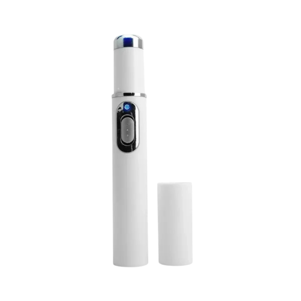 Blå laserpen til en klarere hudtone