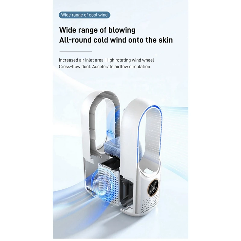 Bladløs ventilator og bærbar mini-aircondition