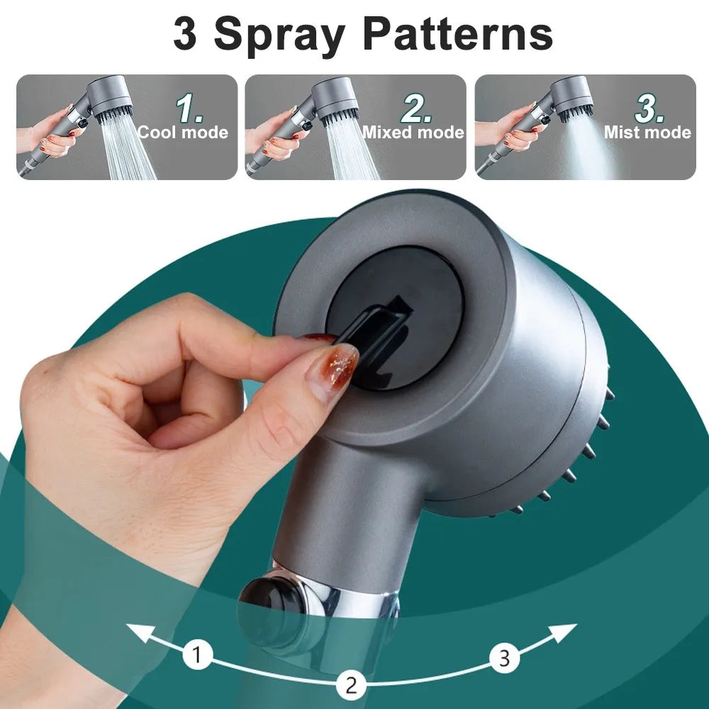 Brusehoved – PowerSpray – Øget tryk – Spaoplevelse