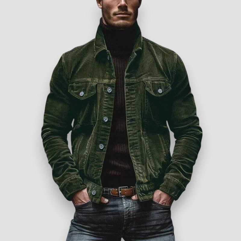 Casual button-down herrejakke