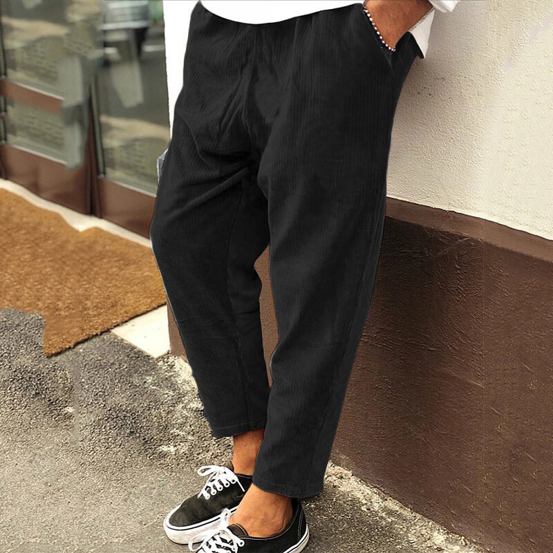 Casual cropped herrebukser