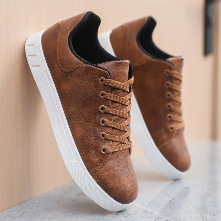 Casual herresneakers med snørebånd