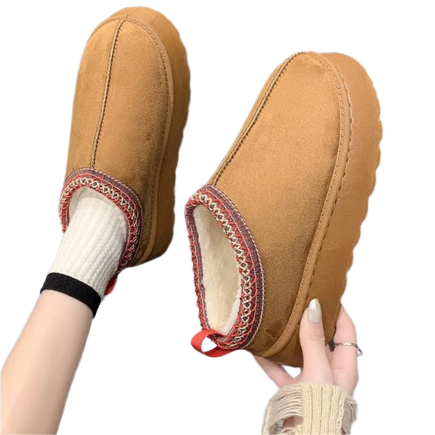 Dame slip-on plateau-clog-hjemmesko