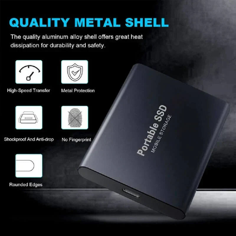 Ekstern SSD-harddisk 1 2 4 8 12 16 32 64 TB