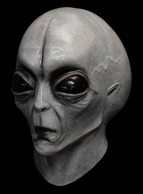 Ekstraterrestrisk maske - Realistisk alien-hovedbeklædning i latex og silikone