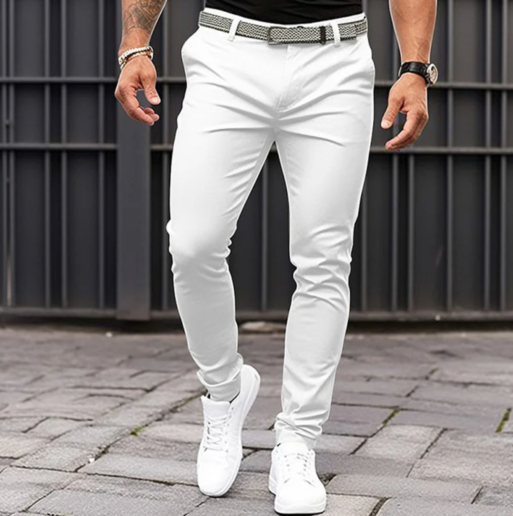 Elegante slim fit-bukser til mænd