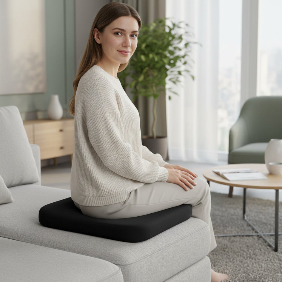 Ergonomisk, skridsikker siddepude til daglig siddekomfort