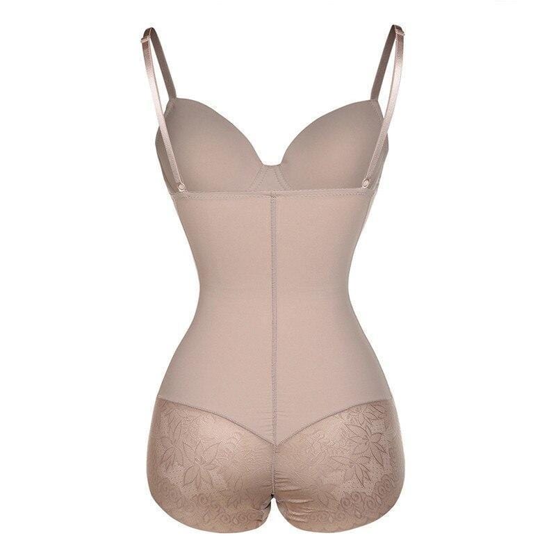 Figurformende bodysuit med blondekant til kvinder