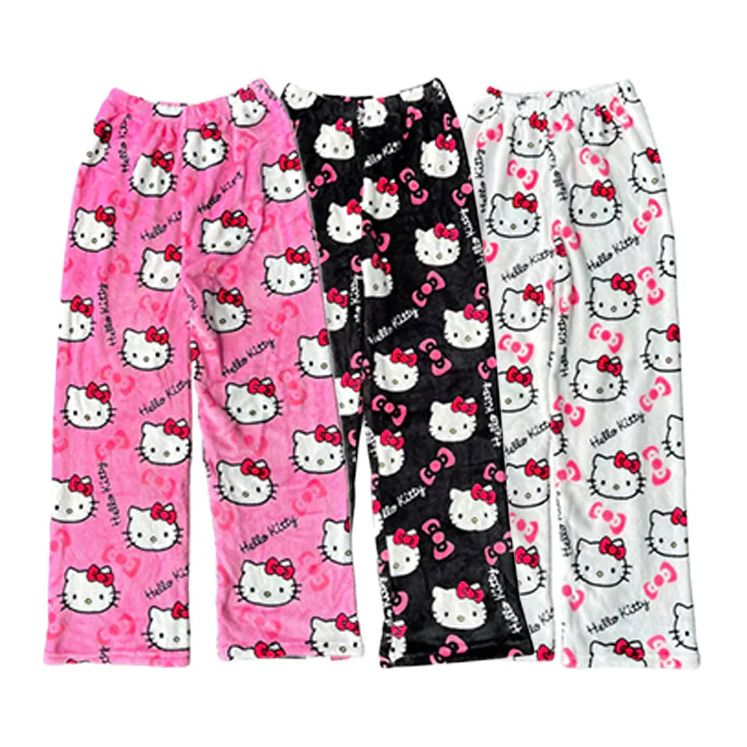 Hello Kitty plyspyjamasbukser