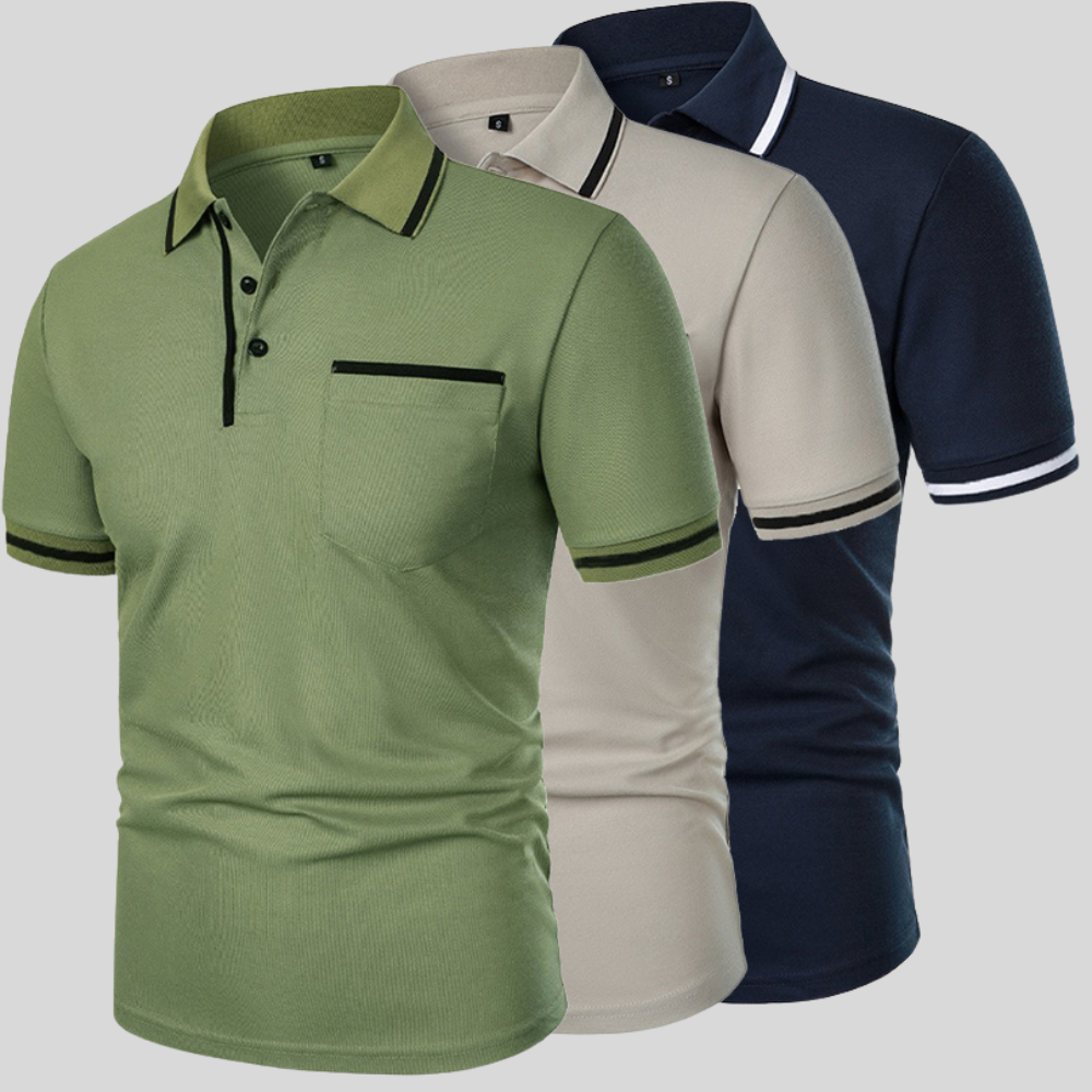Kortærmet herrepoloshirt med lomme