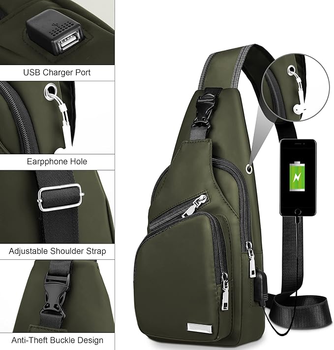 Multifunktionel vandtæt slingbag