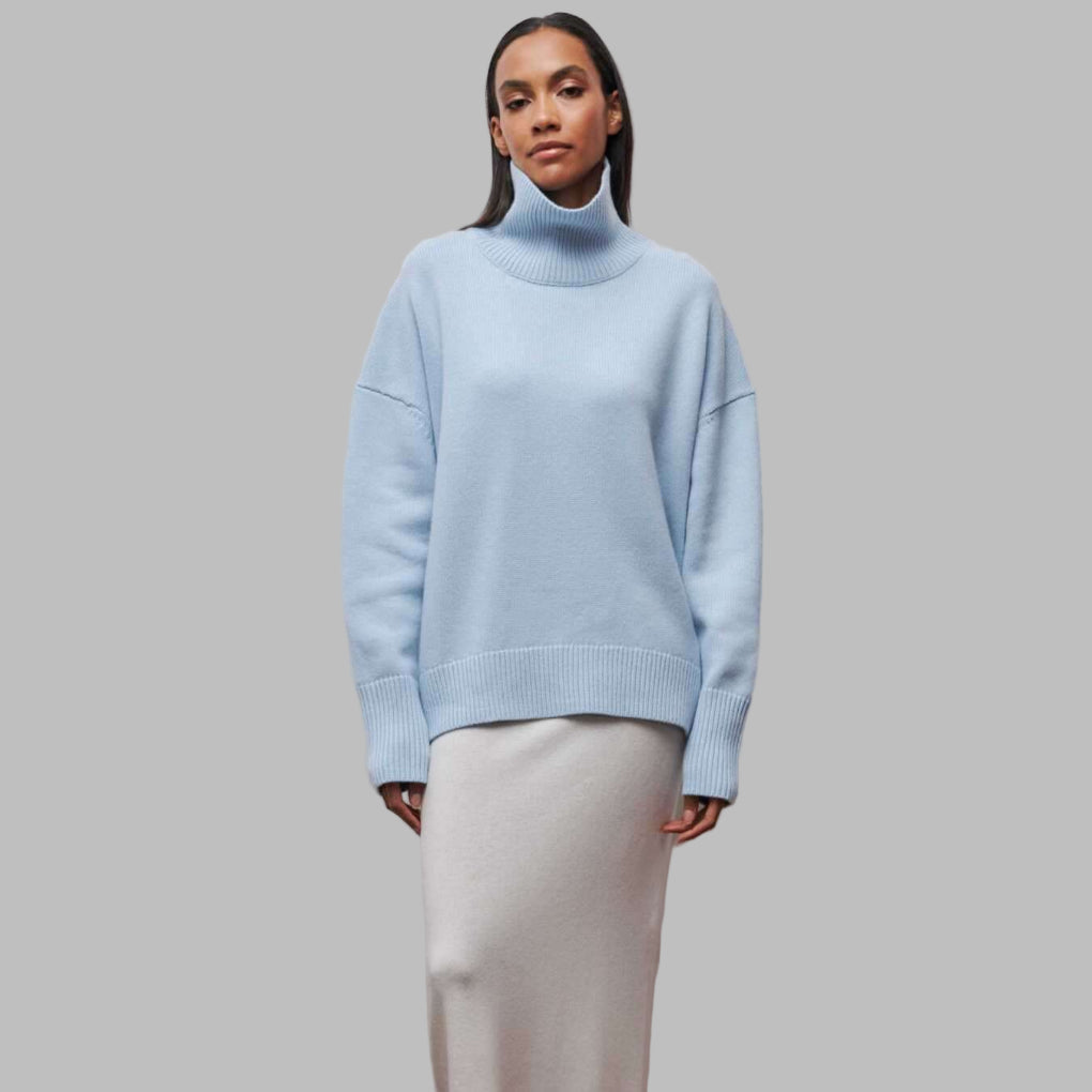 Oversized rullekravestrik til damer