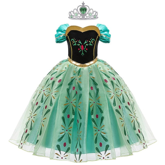 Prinsesse Anna Frost-kostume til piger