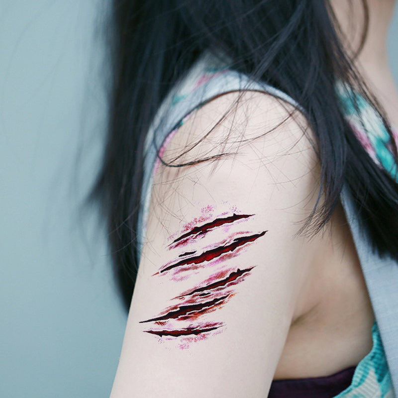 Realistiske halloween-horrortatoveringer - Fuldend din halloween-makeup!