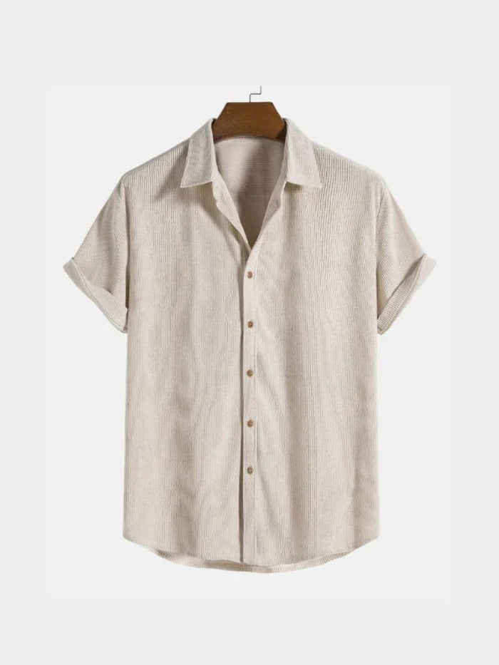 Relaxed fit button-down-skjorte til mænd