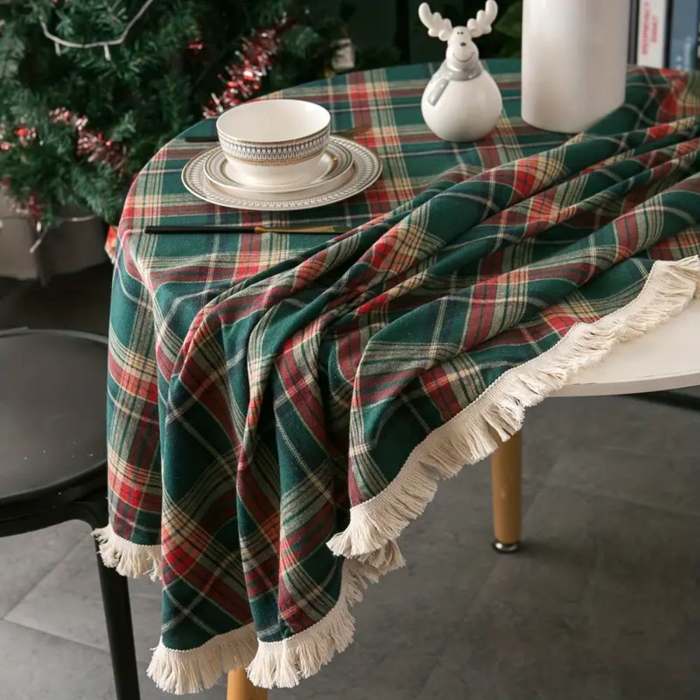 Rund vintage ternet juledug