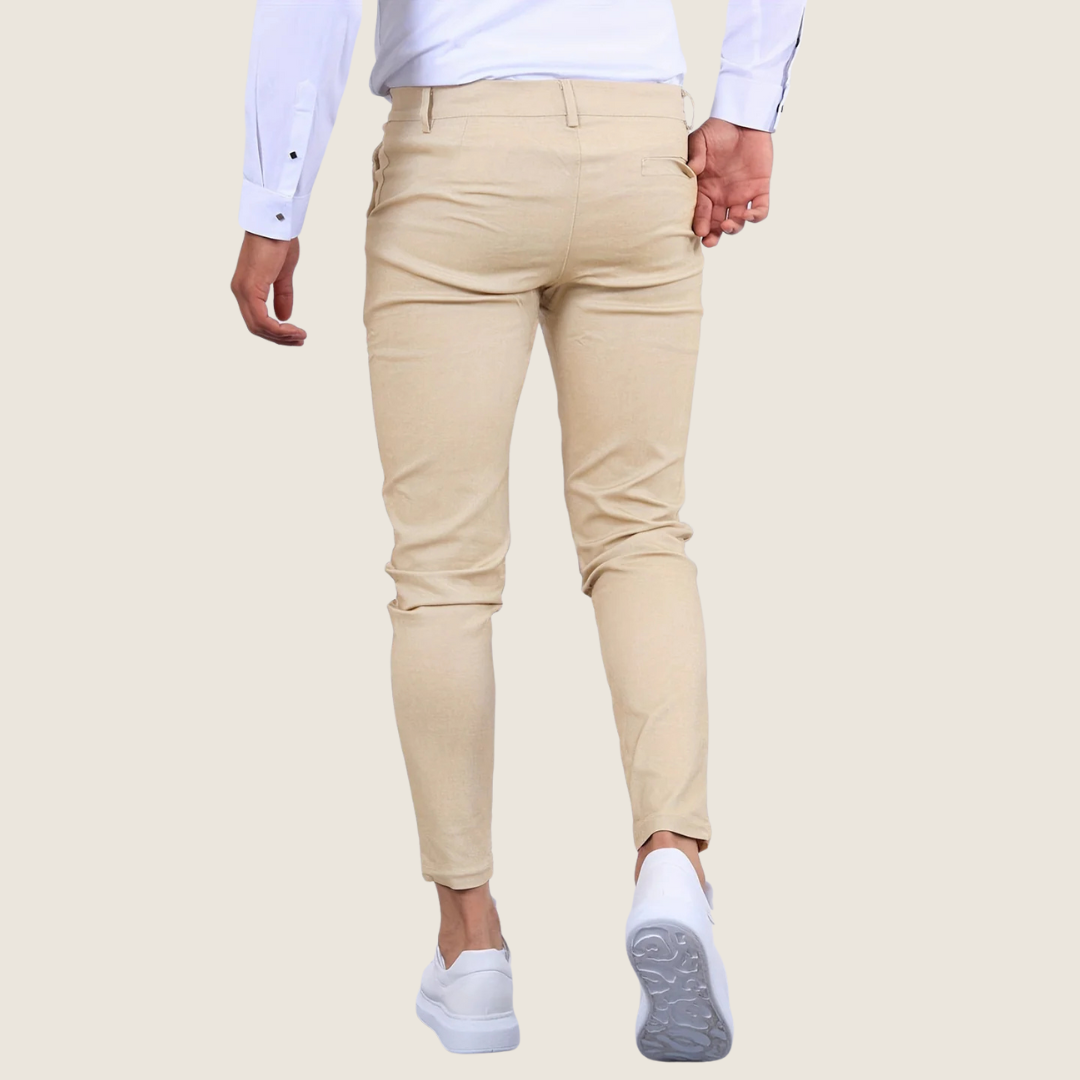 Slim fit-ankelbukser til mænd