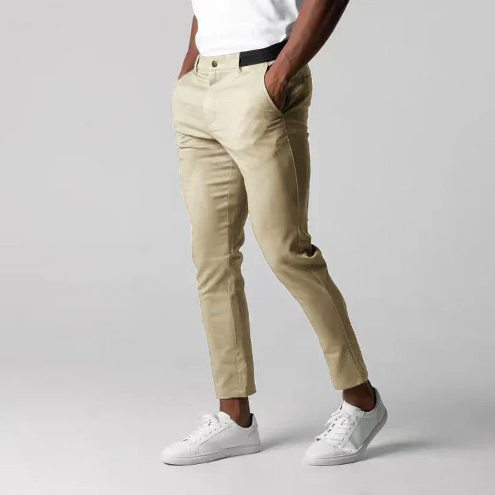Slim fit chinos til mænd