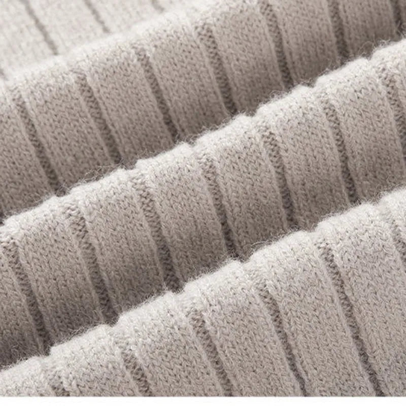 Slim fit herrestriktrøje med quarter-zip