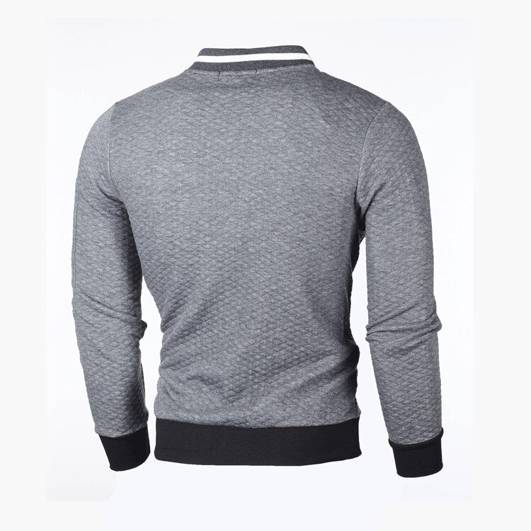 Sporty slim fit cardigan til mænd