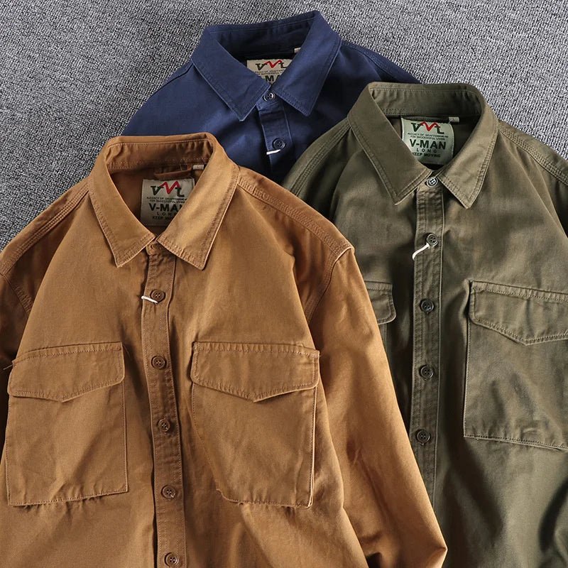 Stilfuld utility-skjorte
