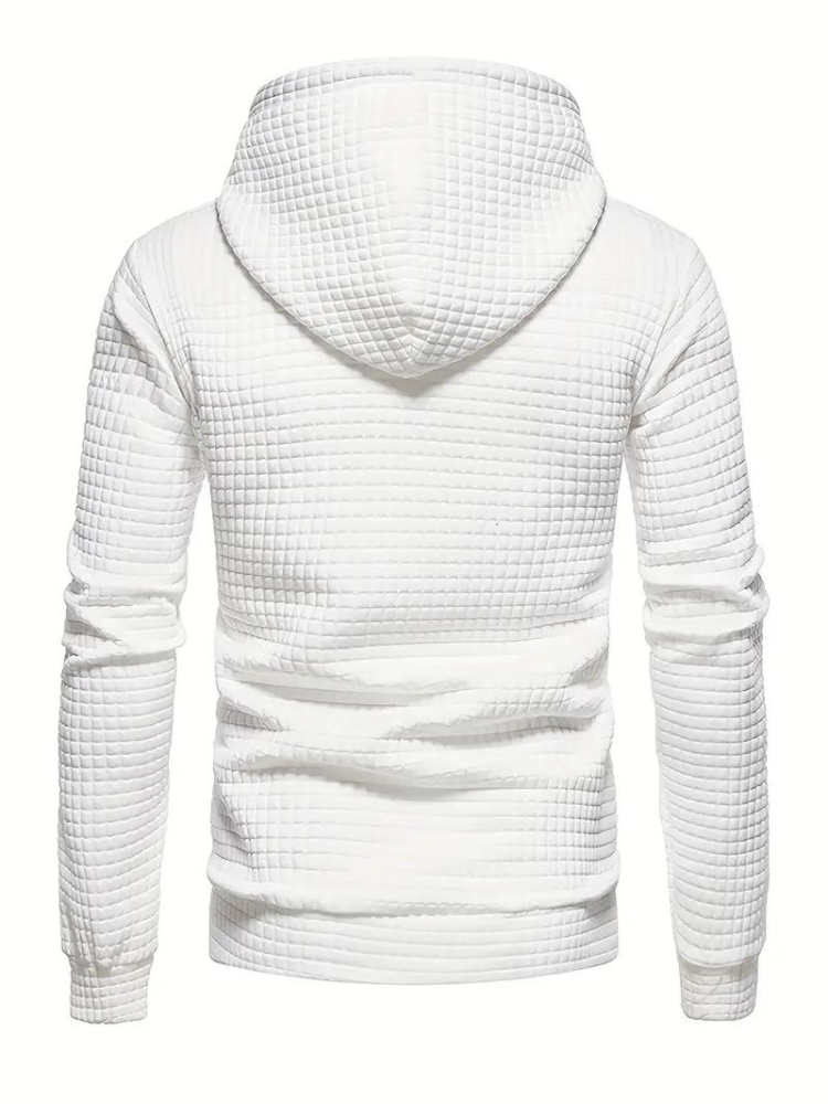 Tekstureret pullover-hættetrøje til herrer