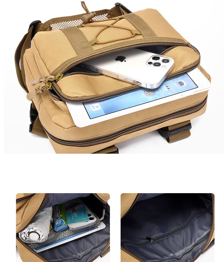 Unisex taktisk brysttaske - Vandafvisende outdoor-udstyr