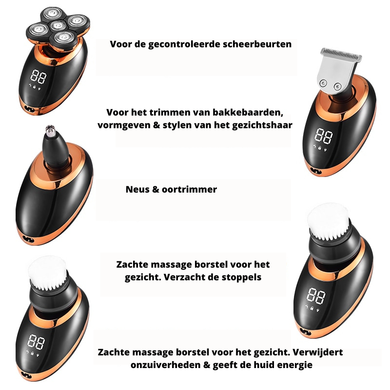 Vandtæt, trådløs & kraftfuld trimmer til mænd