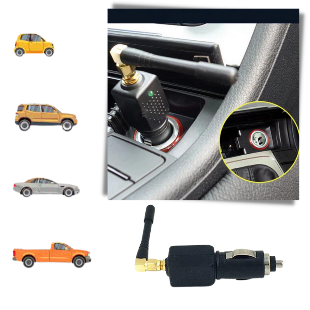 12V GPS-signalinterceptor til bil | Diskret positionsafskærmning