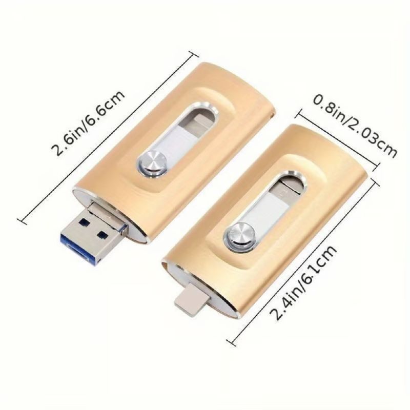 3-I-1 USB-stik med stor kapacitet til mobiltelefon og computer