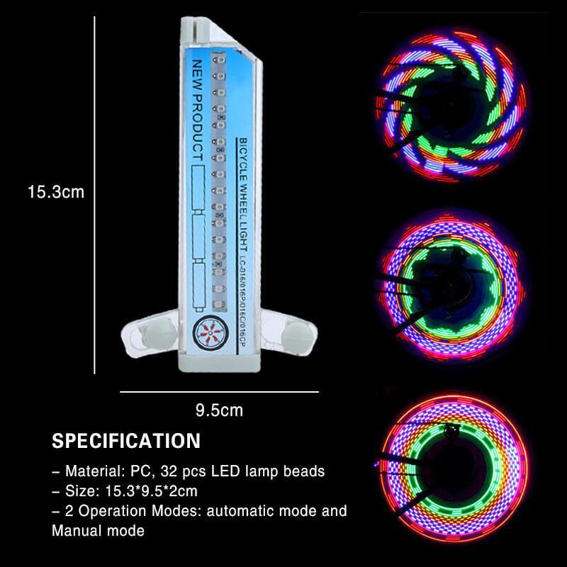 3D LED-lys til cykeleger