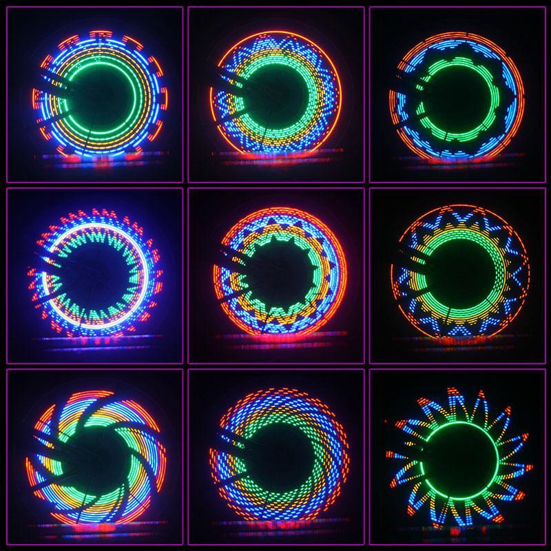 3D LED-lys til cykeleger