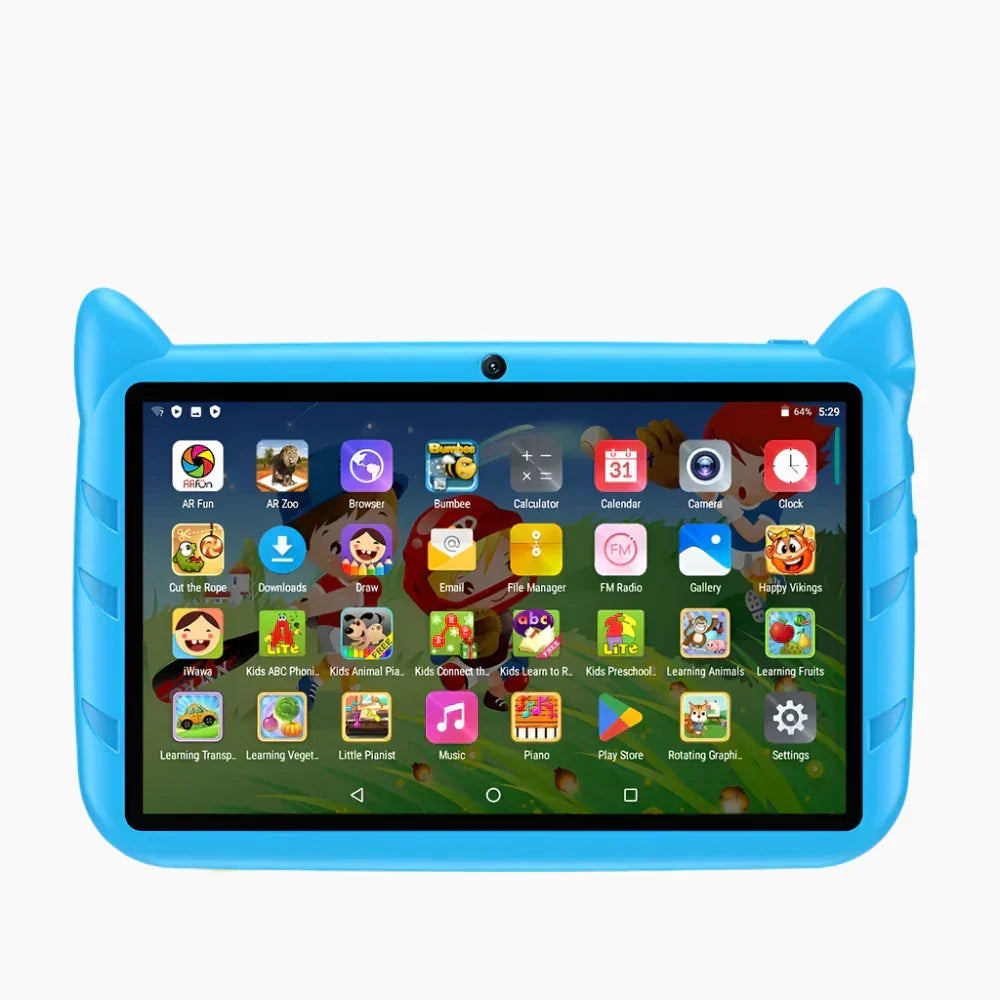7-Tommers børnetablet - 5G WiFi - 4 GB RAM - 64 GB ROM