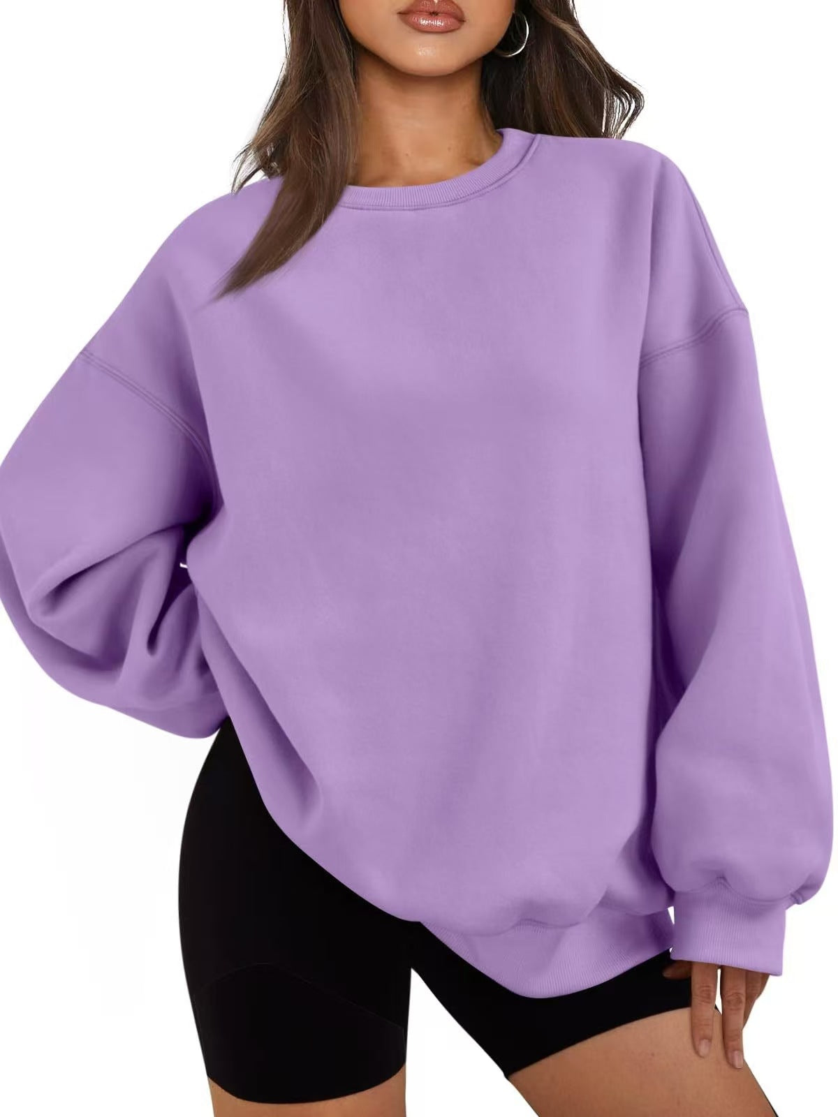 Afslappet oversized sweatshirt til damer med løst snit