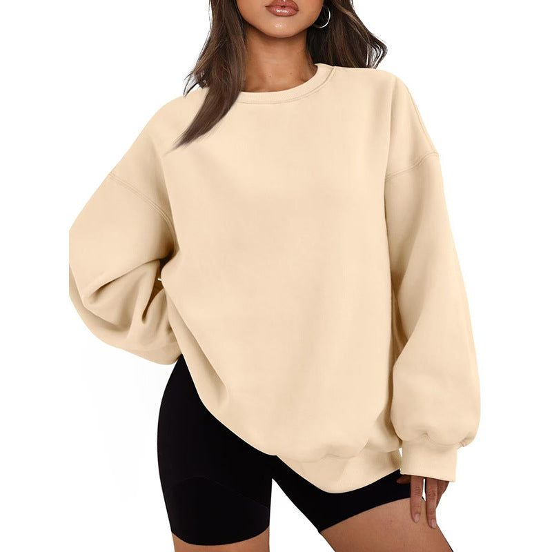 Afslappet oversized sweatshirt til damer med løst snit