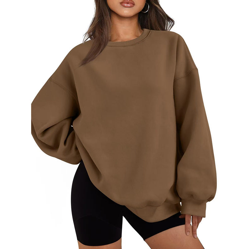 Afslappet oversized sweatshirt til damer med løst snit