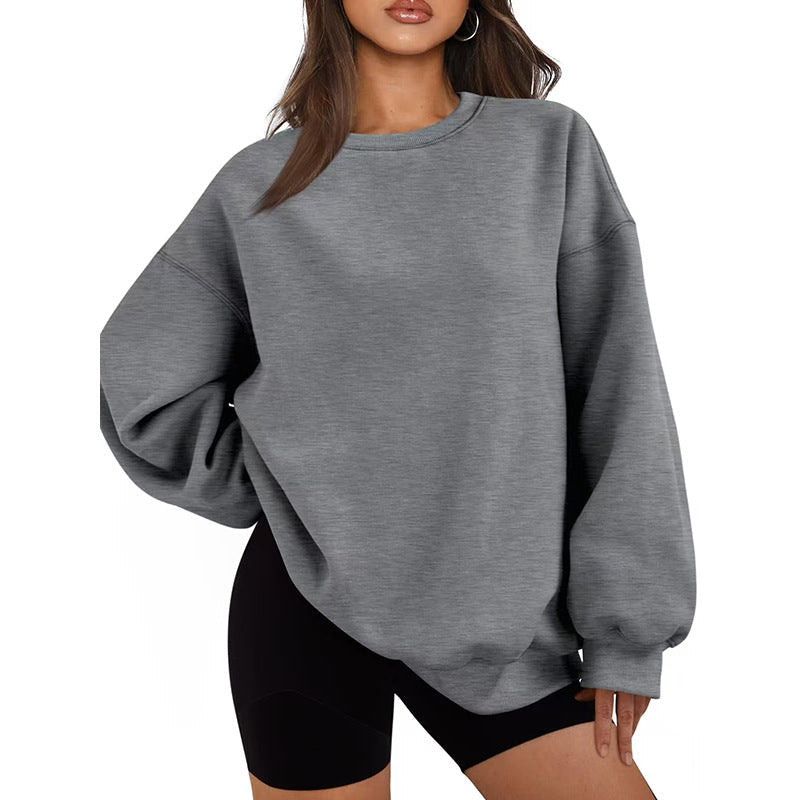 Afslappet oversized sweatshirt til damer med løst snit