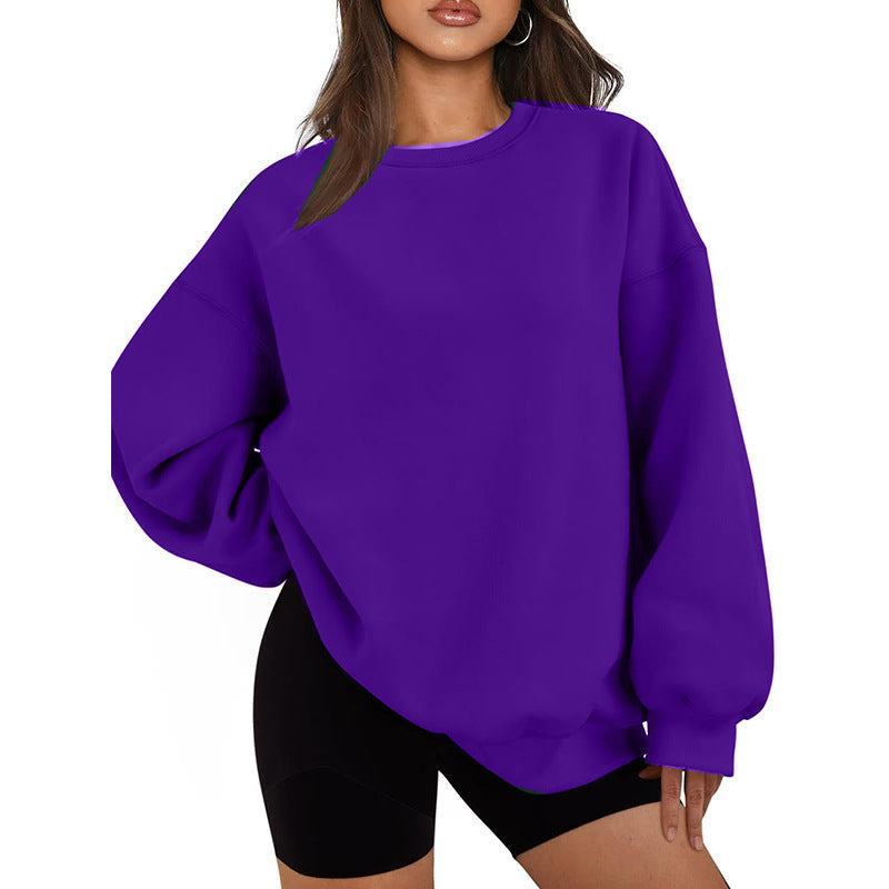 Afslappet oversized sweatshirt til damer med løst snit