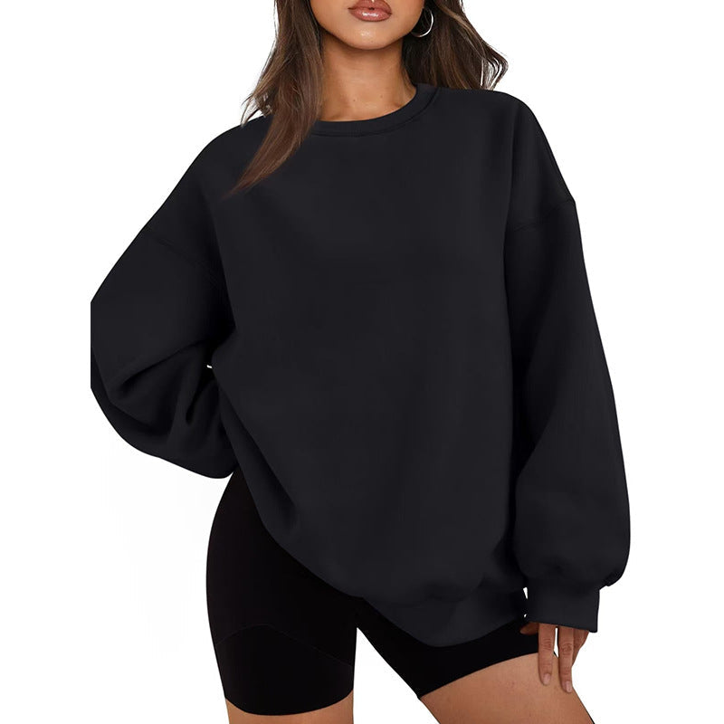 Afslappet oversized sweatshirt til damer med løst snit