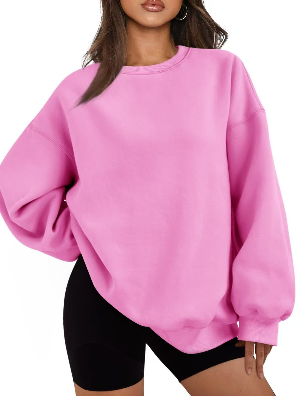 Afslappet oversized sweatshirt til damer med løst snit