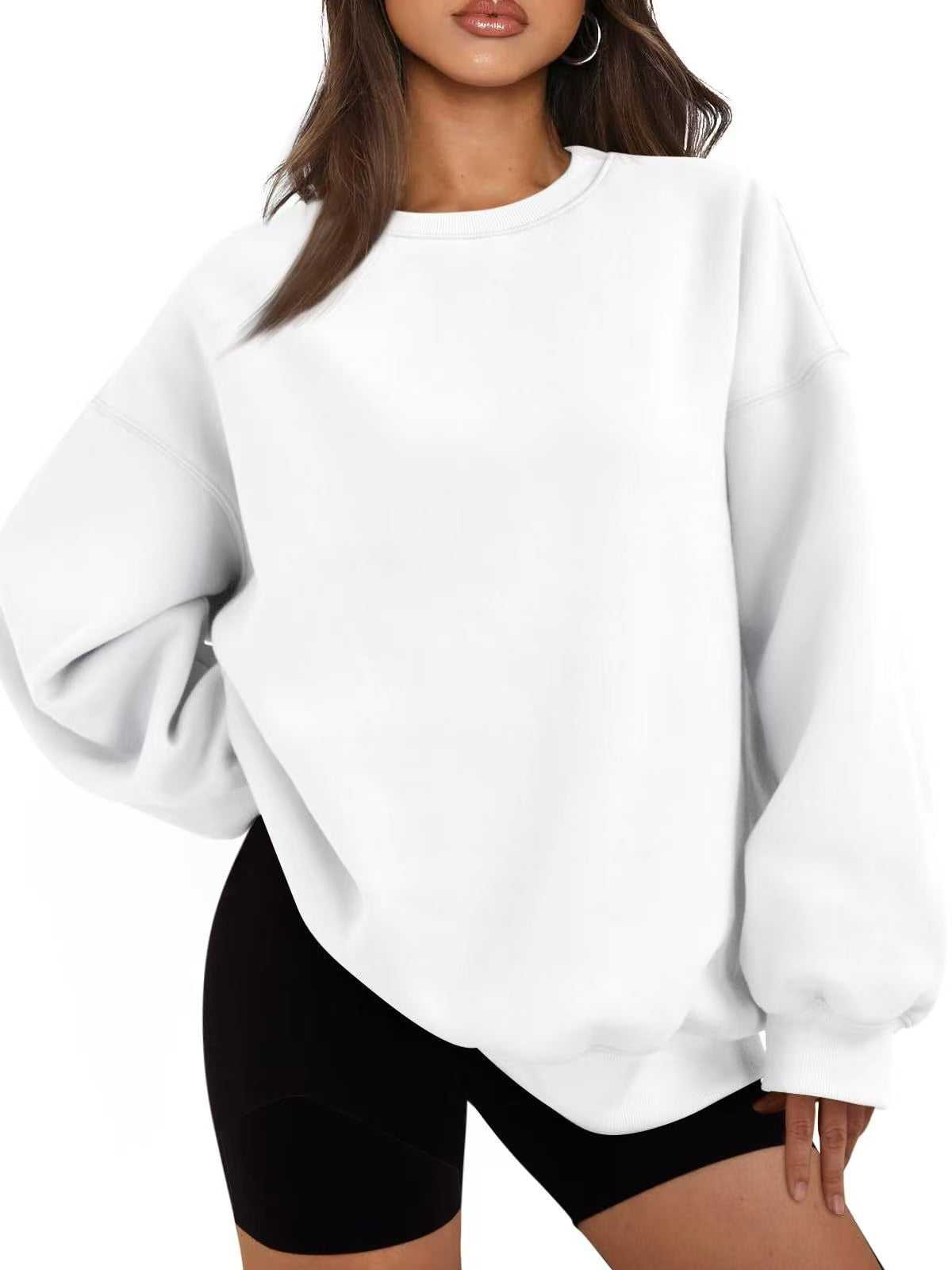 Afslappet oversized sweatshirt til damer med løst snit
