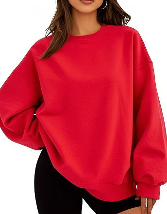 Afslappet oversized sweatshirt til damer med løst snit