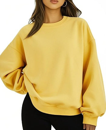Afslappet oversized sweatshirt til damer med løst snit