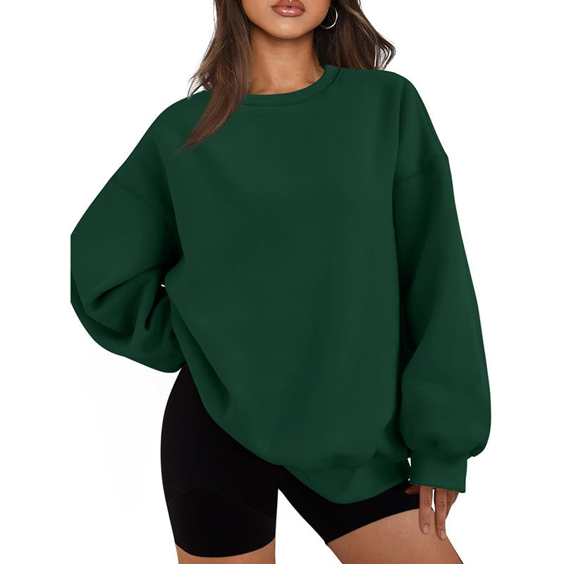 Afslappet oversized sweatshirt til damer med løst snit