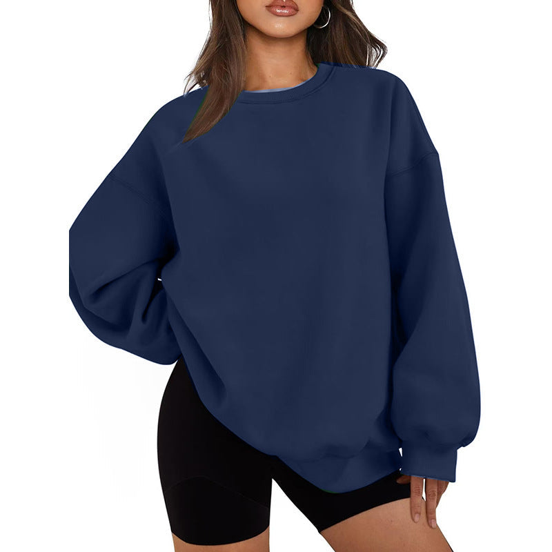 Afslappet oversized sweatshirt til damer med løst snit
