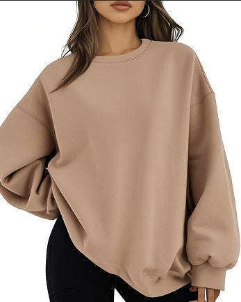 Afslappet oversized sweatshirt til damer med løst snit