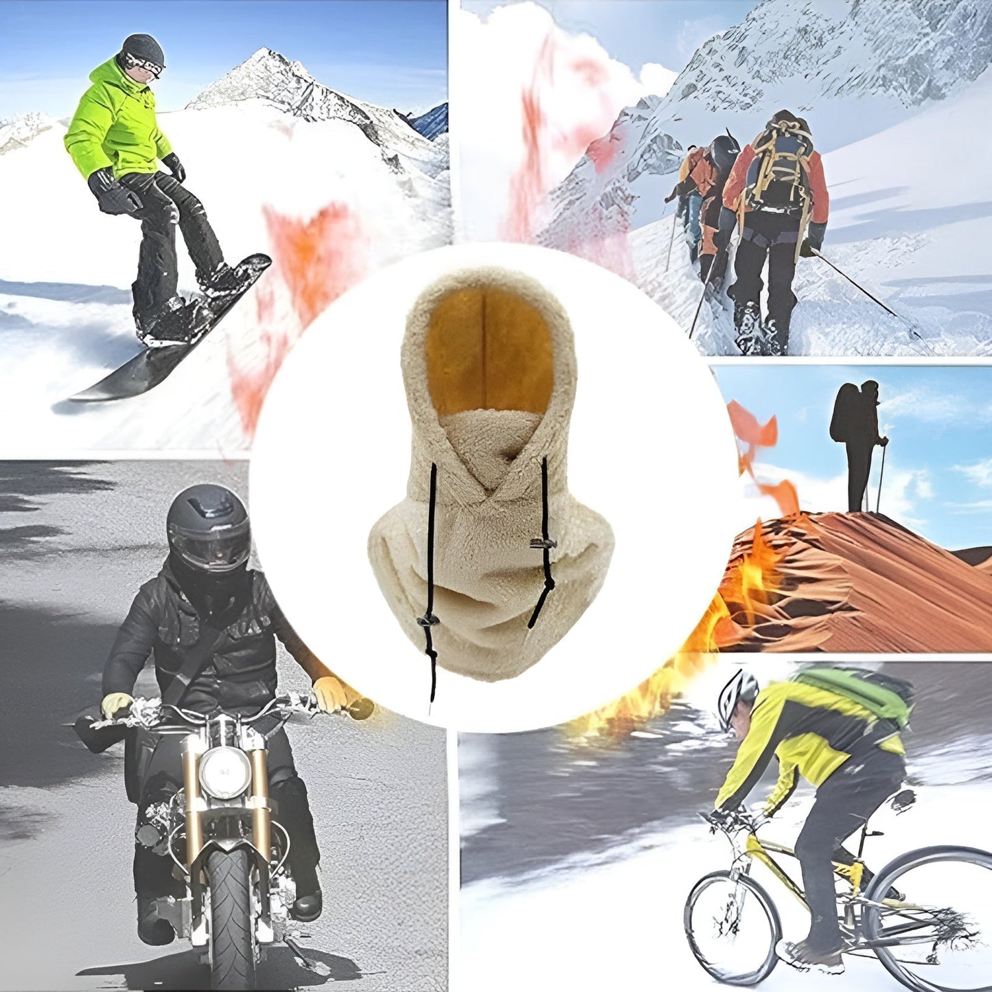Alsidig vinterhætte i fleece