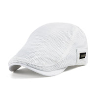 Åndbar flat cap i mesh til mænd