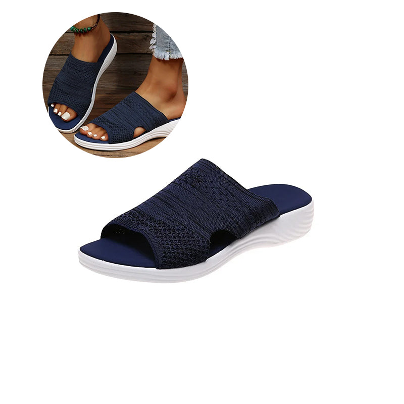 Åndbare slip-ons til damer med polstret sål